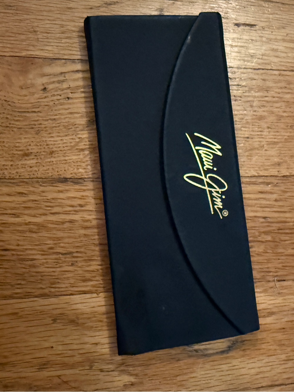 Maui Jim Black Sunglasses Sleeve with Yellow Logo
